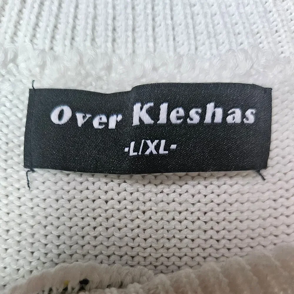 Over Kleshas Smiley Face Sweater Vest Size L/XL